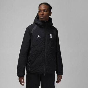 Jordan Zion Windbreaker‎ Jacket Men's XL Black Loose Fit Long Sleeve Full Zip
